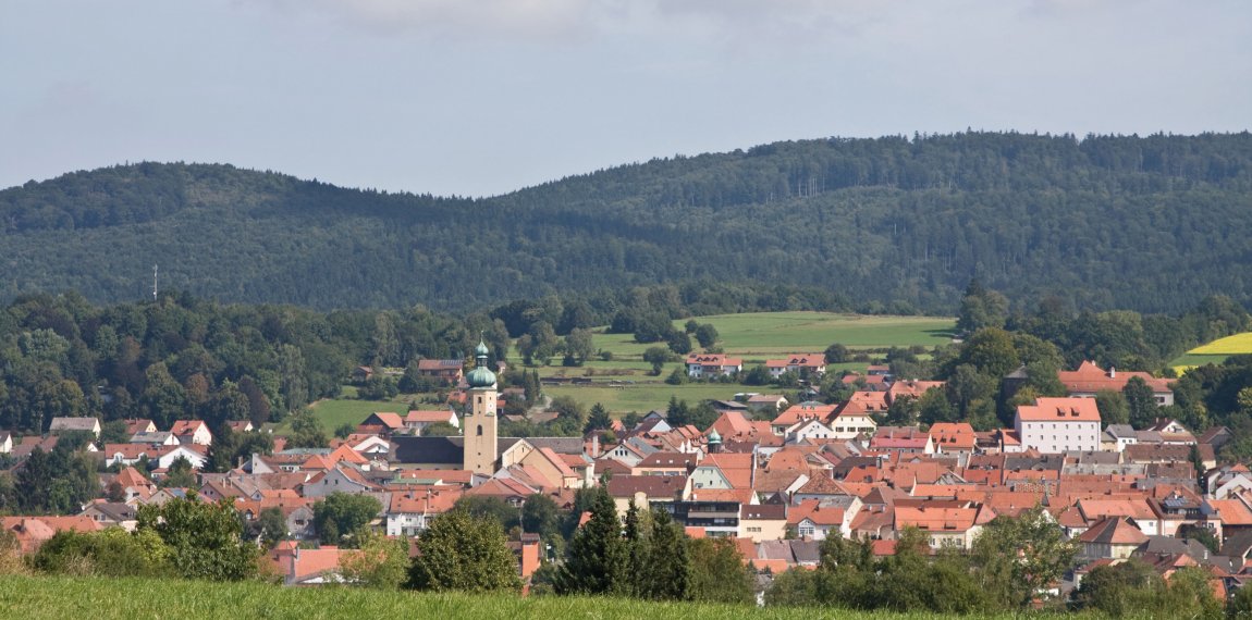 Blick auf Waldmünchen © Tourismusgemeinschaft Waldmünchner Urlaubsland e.V.