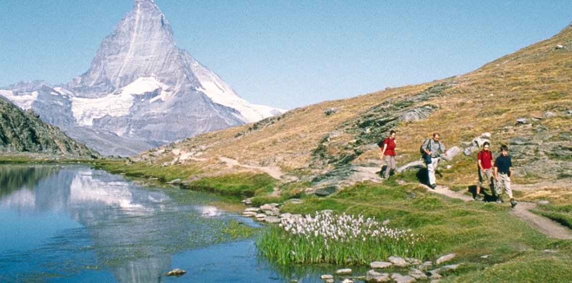 Wandern am Riffelsee, Matterhorn © Gornergratbahn
