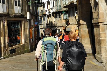 Pilger in Santiago de Compostela © joserpizarro-fotolia.com