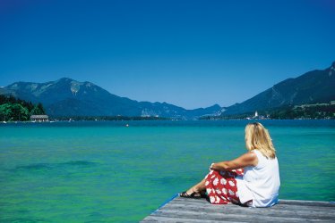 Blick von Strobl auf St. Wolfgang © Peter Eckert