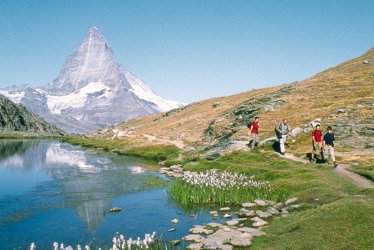Wandern am Riffelsee, Matterhorn © Gornergratbahn