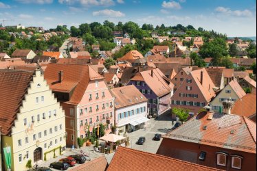 Blick auf die Altstadt von Feuchtwangen © ARGE Romantische Straße Touristik