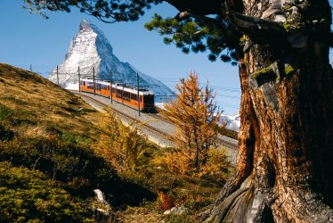 Gornergrat Bahn vor Matterhorn