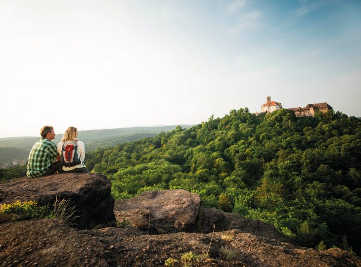 Blick vom Metilstein auf die Wartburg © Marco Fischer/Thüringer Tourismus GmbH   